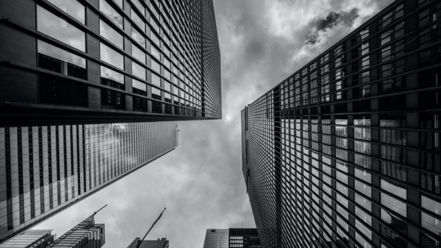 Buildings in a city