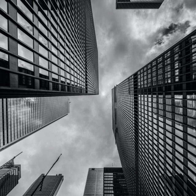 Buildings in a city