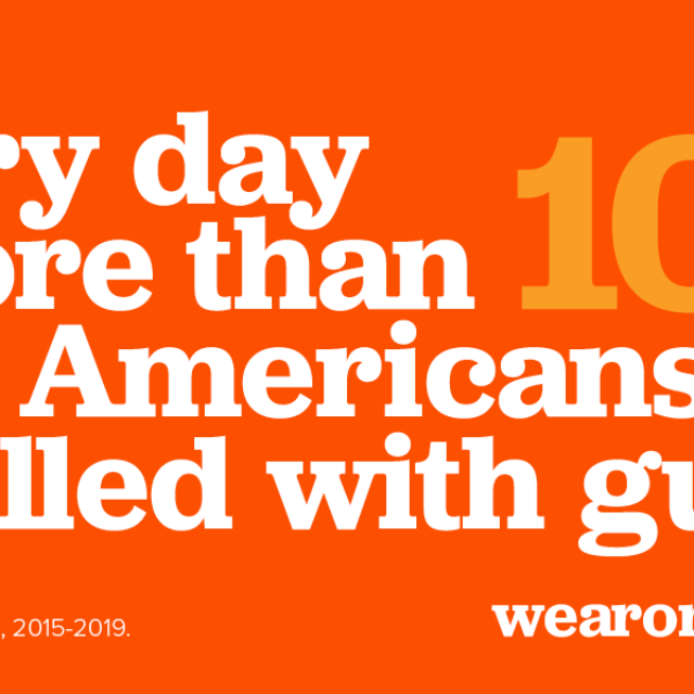 Every day more than 100 Americans are killed with guns.