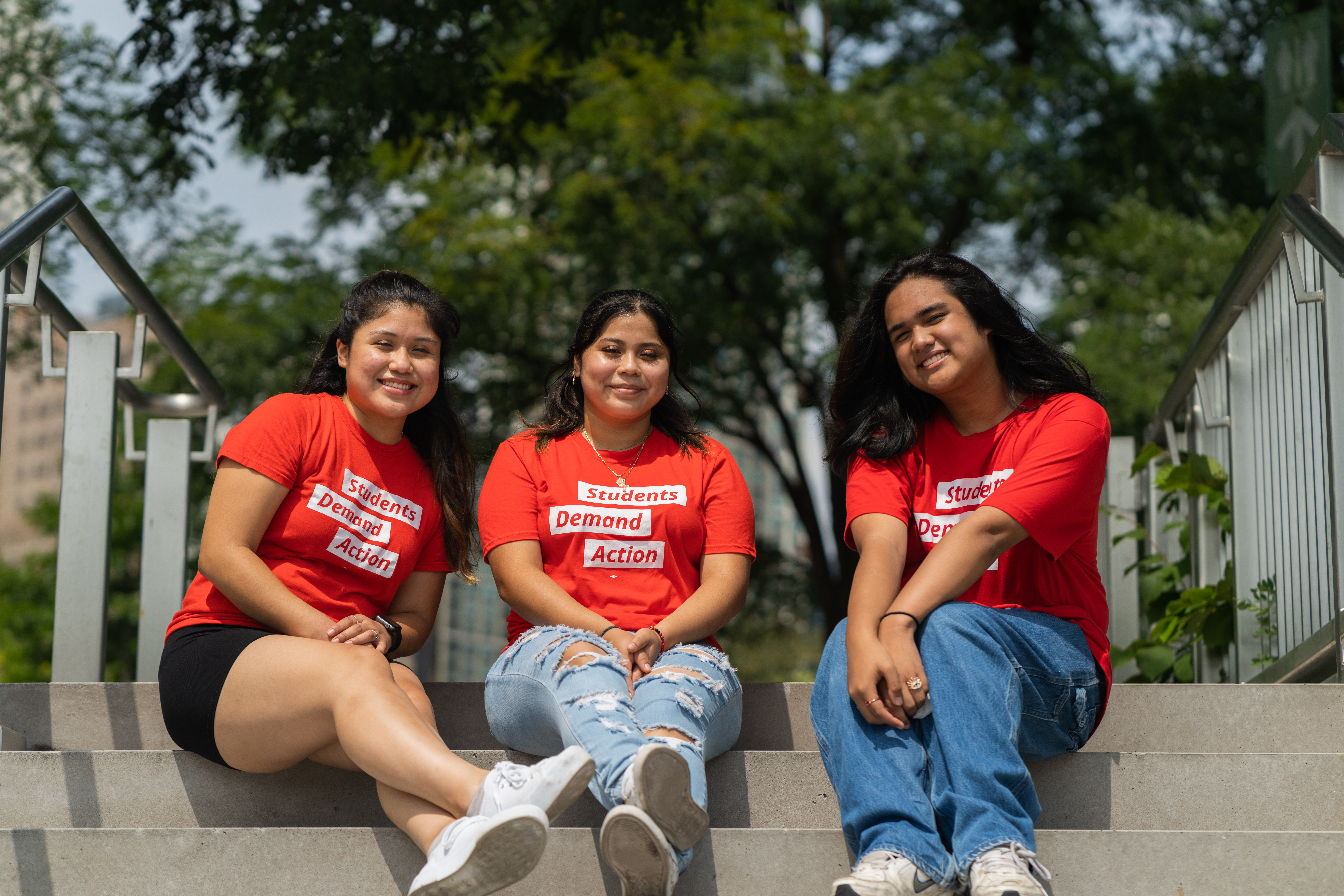 Three Students Demand Action volunteers