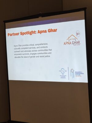 Image of a presentation slide that reads