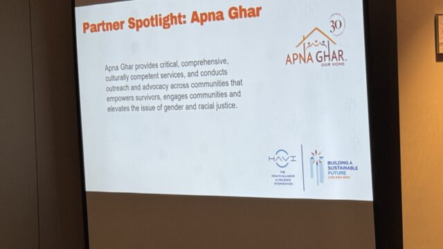 Image of a presentation slide that reads